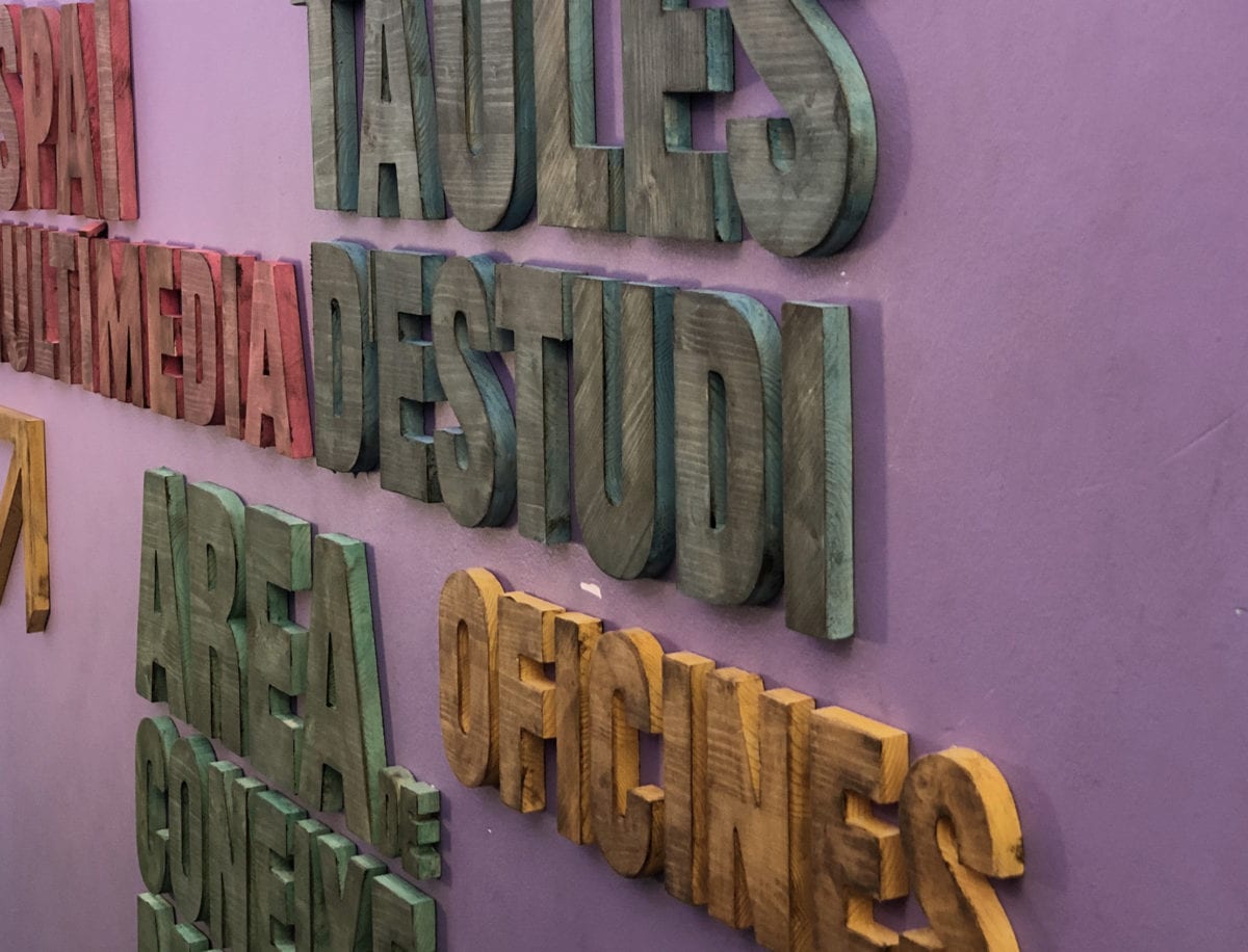 Palafrugell Library Signage